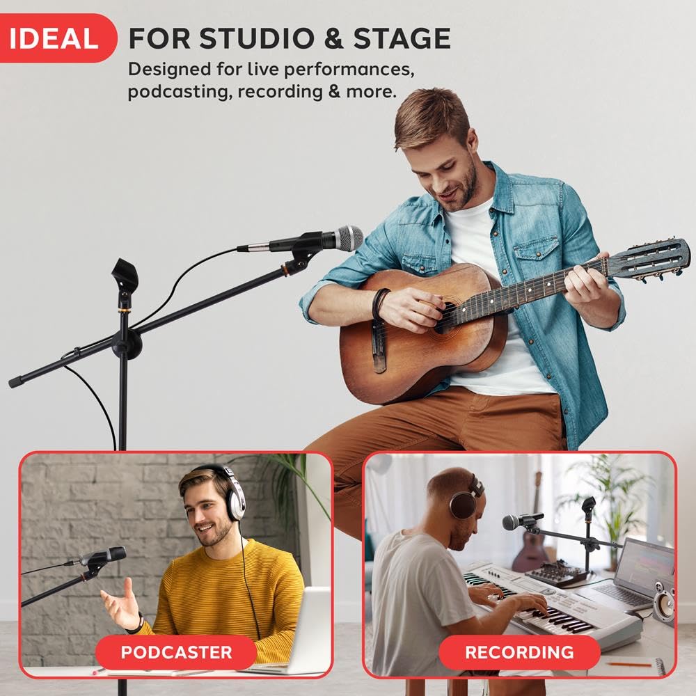 Amazon.com: Pyle Universal Adjustable Tripod Microphone Stand