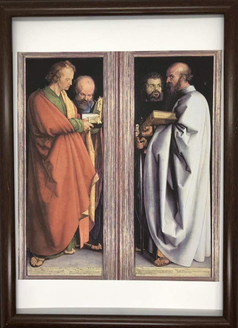 Amazon | アルブレヒト・デューラー 四人の使徒 A4 ポスター 輸送用 額