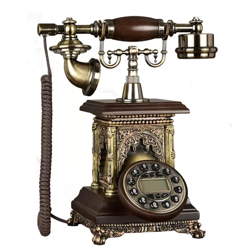 Amazon.co.jp: レトロ電話機 アンティーク電話 有線ダイヤル電話レトロ