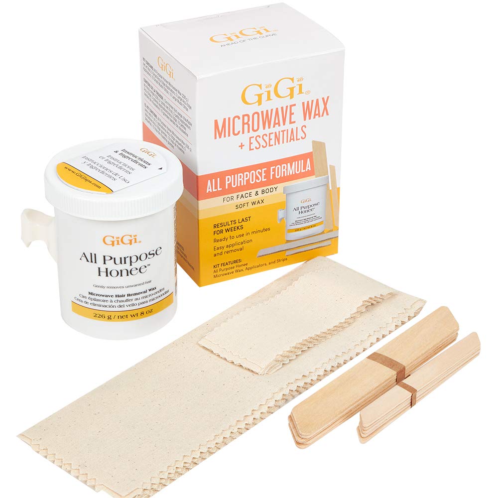 Amazon.com : GiGi Microwave Wax Kit - All Purpose Honee Soft Wax