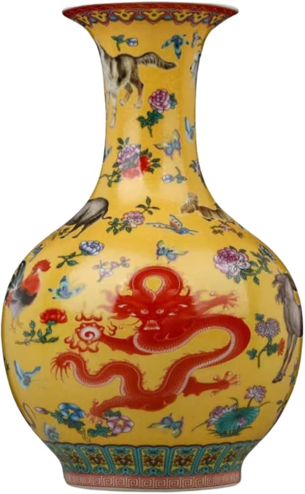 Amazon.co.jp: 中国のセラミック花瓶白大型中国の花瓶磁器の花の花瓶