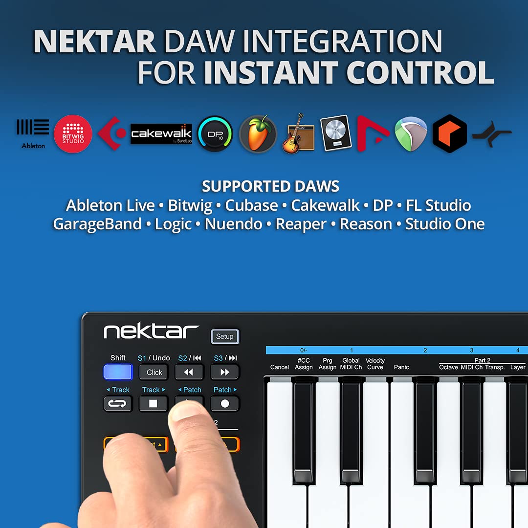 Amazon | Nektar Impact GX Mini USB MIDIコントローラー 25キー