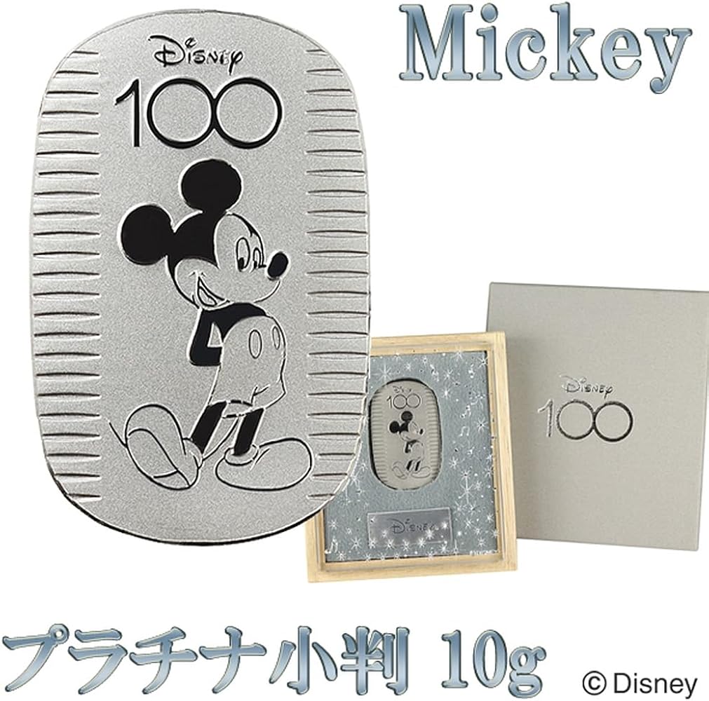 Disney 100周年 小判 純金 プラチナ 10g アクリルスタンド Disney 100