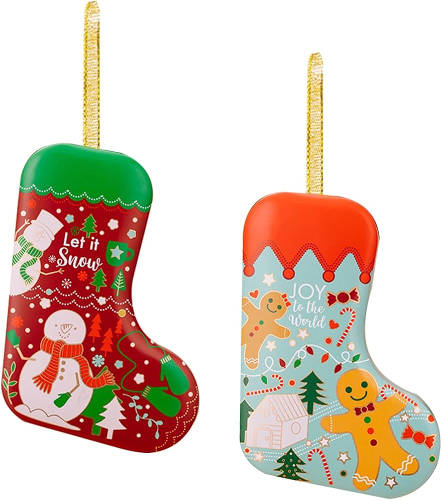 Amazon.co.jp: HyzaPhix クリスマス 靴下 収納ボックス 2枚入セット