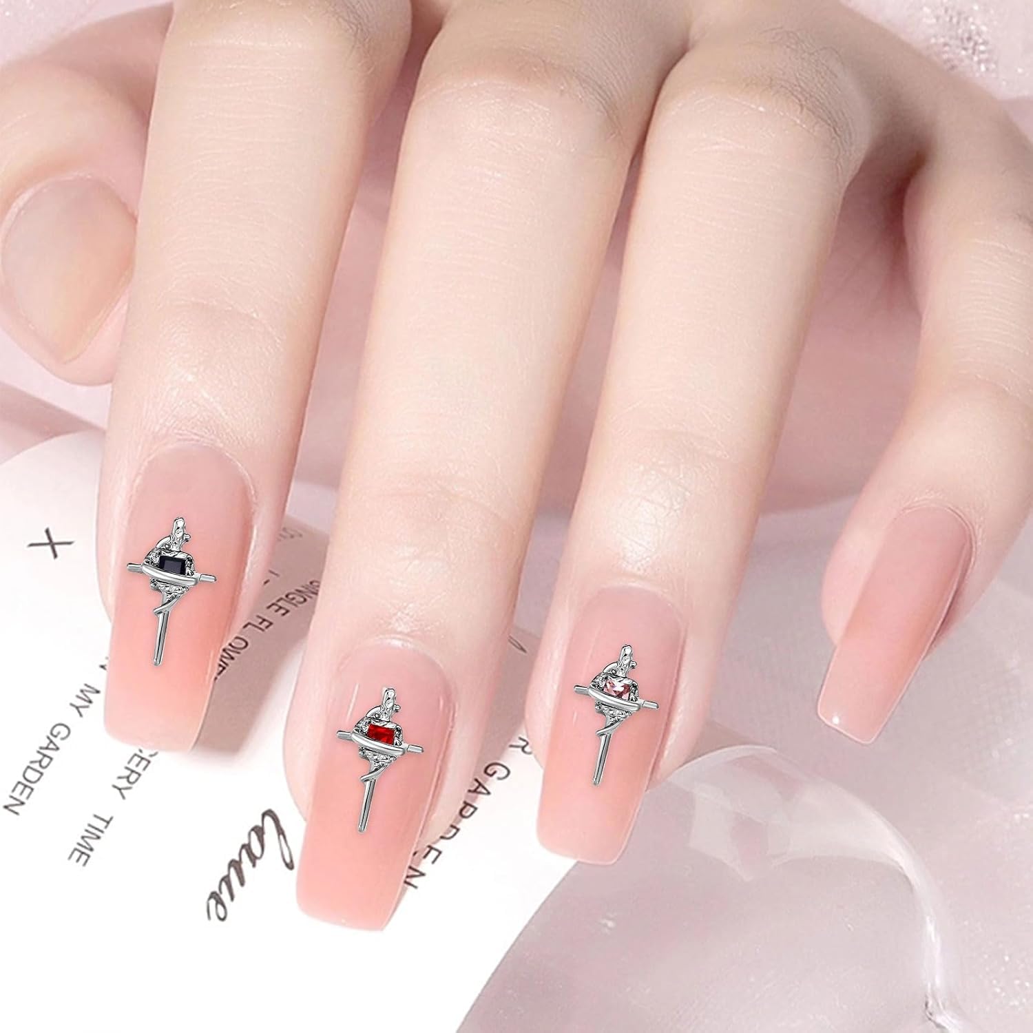 Amazon.co.jp: VTEERY(みさ) ネイルパーツ 十字架 25個セット ステッキ