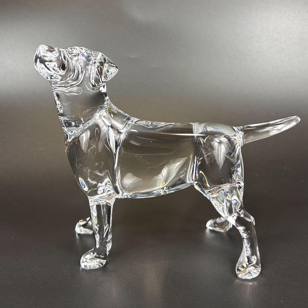 Amazon.co.jp: バカラ 犬 イヌ ドッグ ラブラドール 置物 フィギュリン