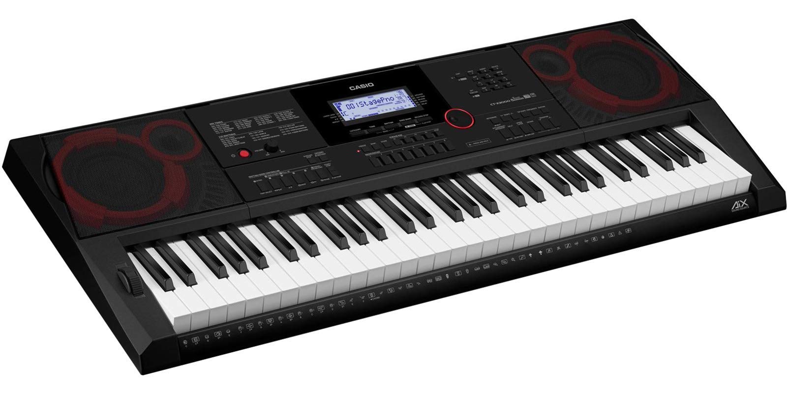 Casio CTX-3000, 61 Piano-Style Keys, AiX Tone Generator, Touch