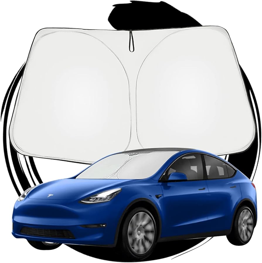 Amazon.co.jp: ruiya 新型 テスラ モデルY 専用 サンシェード フロント
