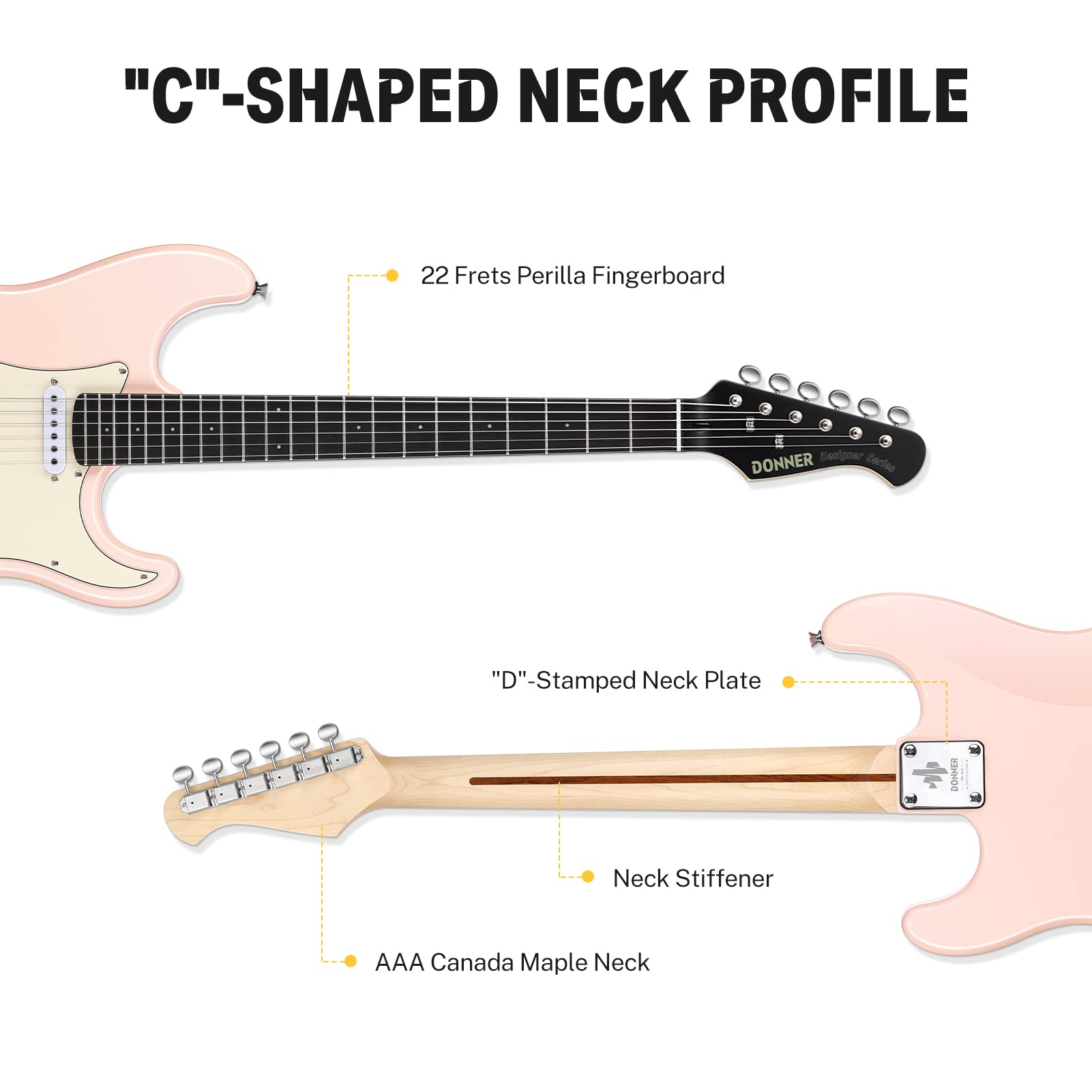 Amazon | Donner 39 Inch Electric Guitar, Designer Series DST-200