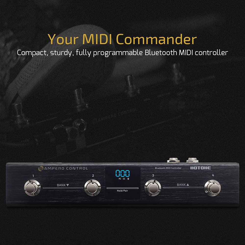 Amazon.com: HOTONE MIDI Foot Controller Pedal Bluetooth Ampero