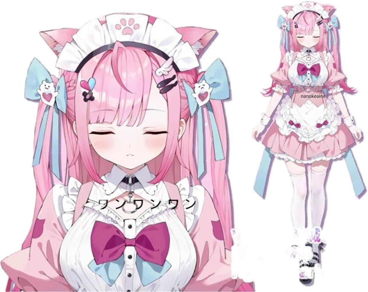 Amazon.co.jp: [ワンワンワン] 結城さくな 新衣装 コスプレwig+ネット