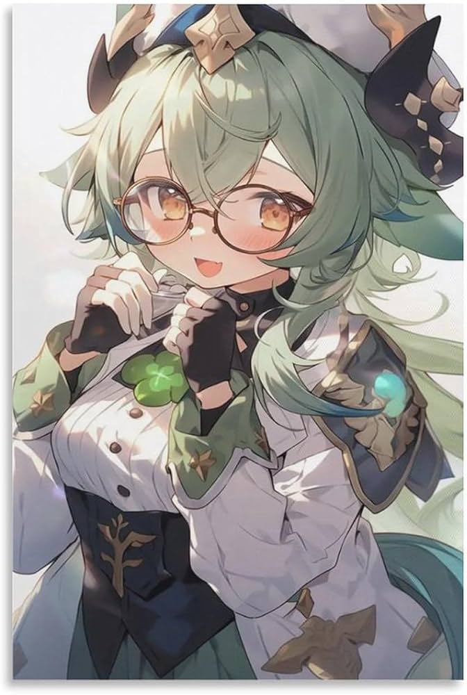 Amazon.co.jp: 原神「スクロース」トポスター キャンバス ポスター