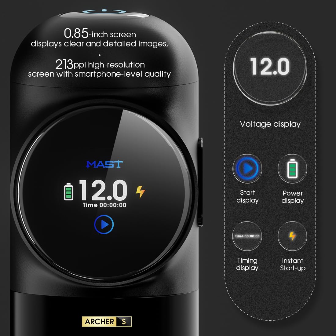 Amazon | Mcore Mast ワイヤレス タトゥーペンマシン ブラシレス