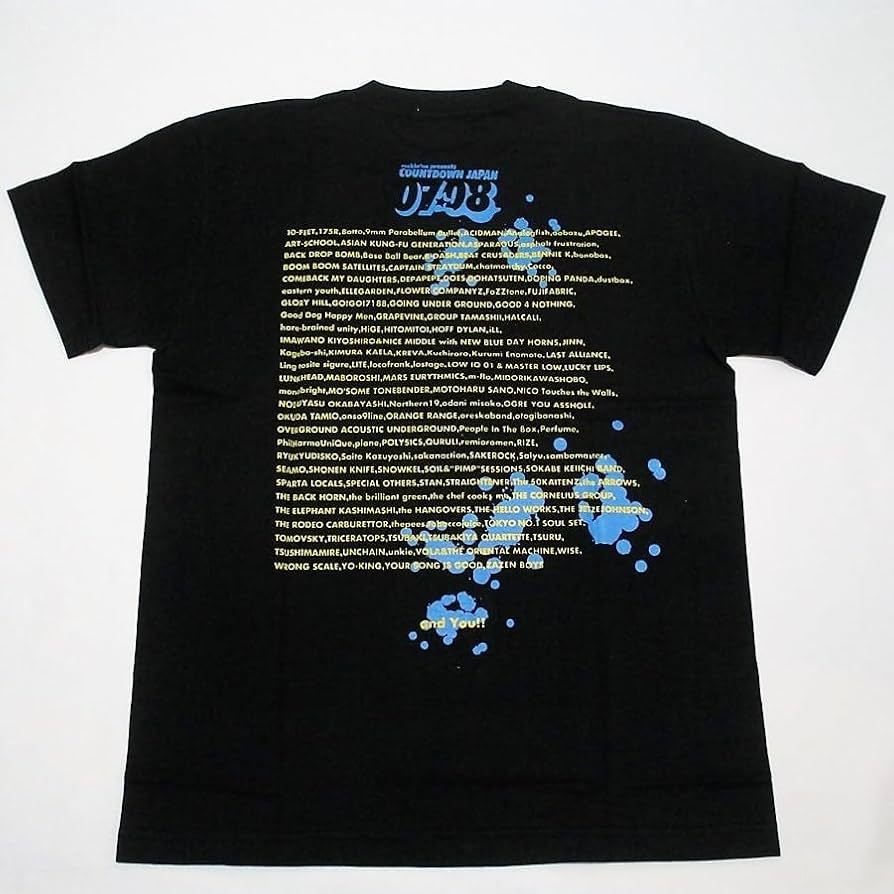 Amazon.co.jp: cc/Tシャツ/COUNTDOWN JAPAN 07/08 / Mサイズ/黒