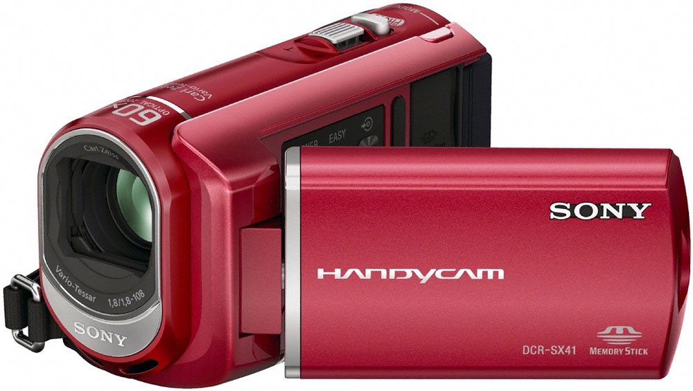 Amazon.com : Sony DCR-SX41 Flash Camcorder w/60x Optical Zoom (Red