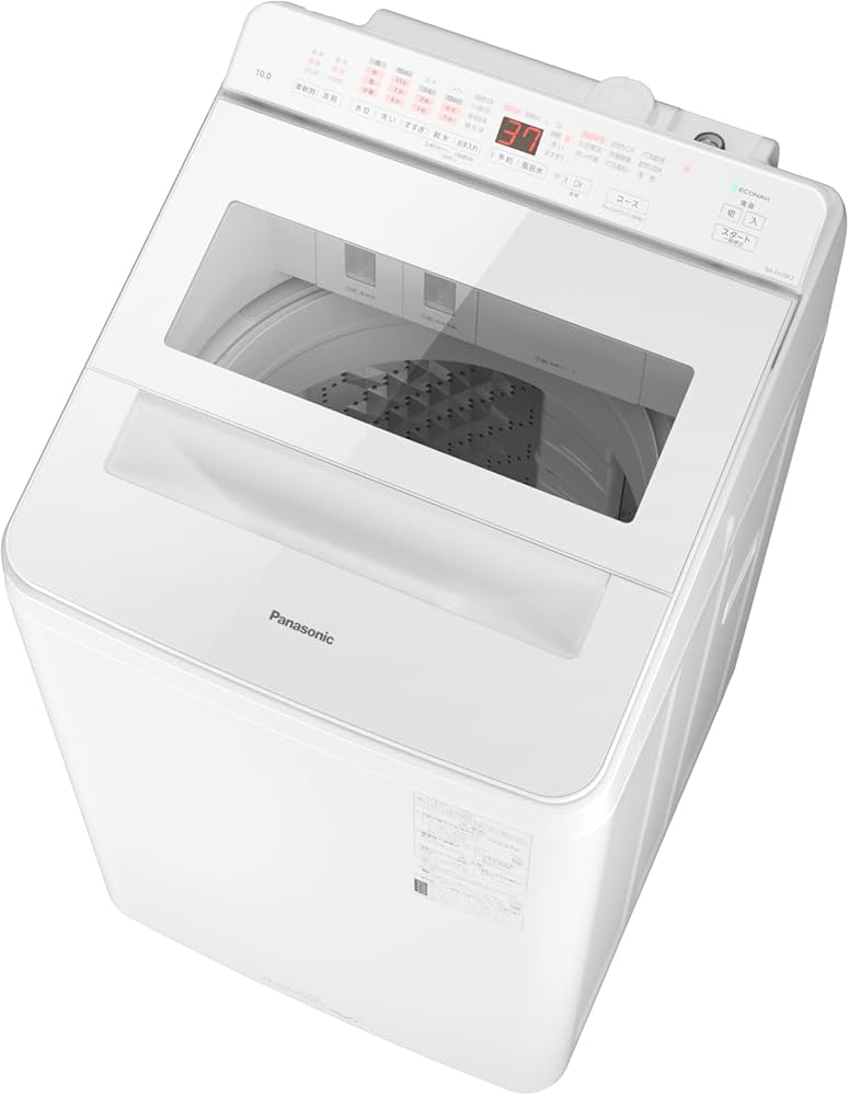 Amazon | パナソニック 全自動洗濯機 10kg NA-FA10K2-W ホワイト 液体