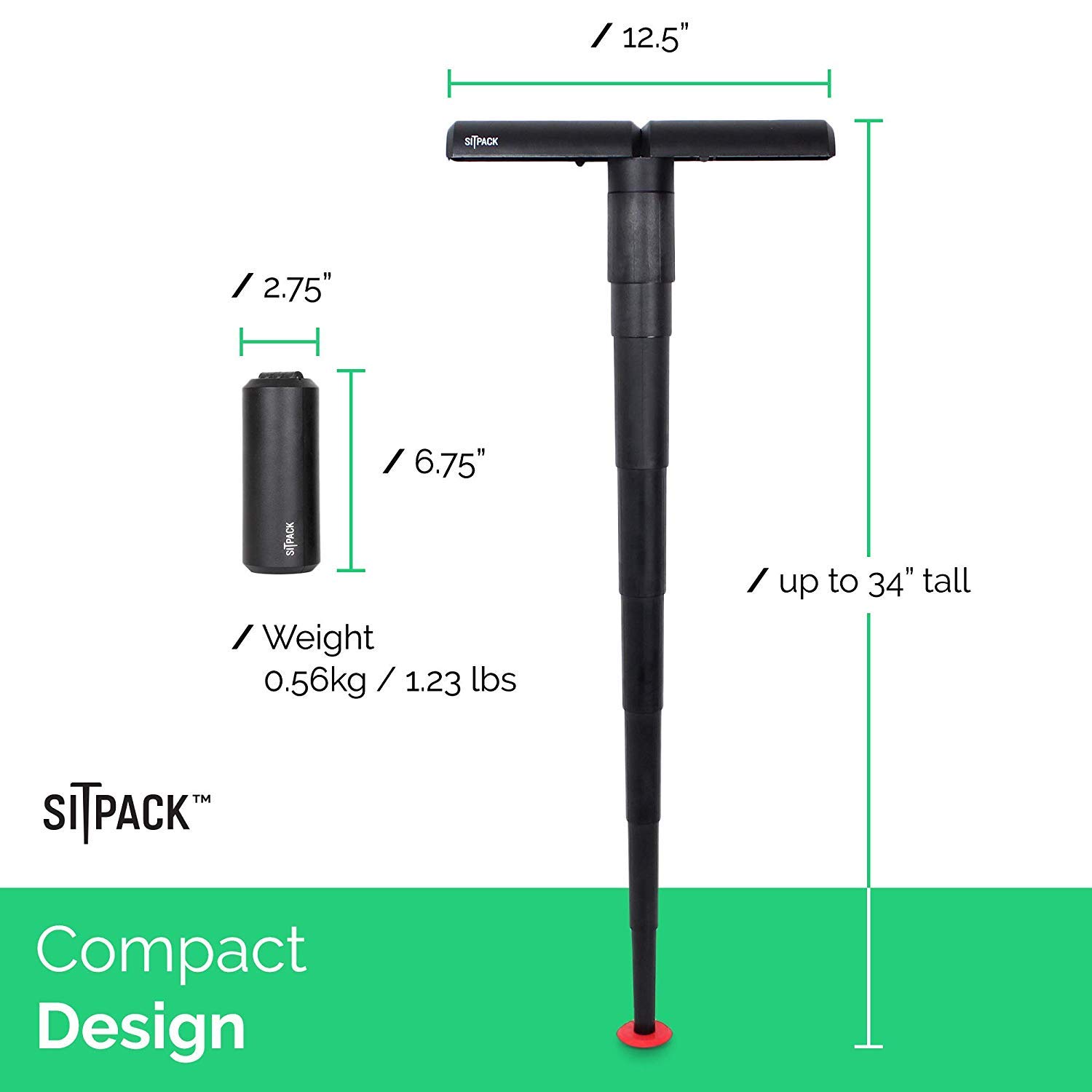 Amazon.co.jp: Sitpack 2.0 コンパクト 軽量 折りたたみ椅子 | 調節
