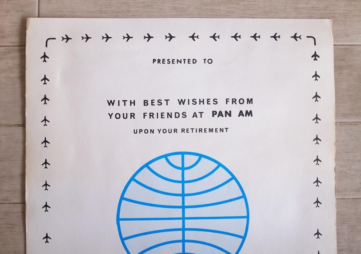 超稀少PAN AM パンナム退職記念バッジ／社章 パイロット スチュワーデス