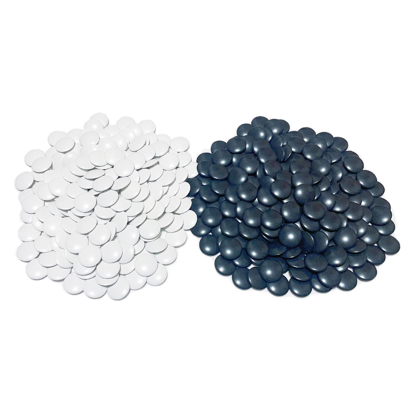 Amazon | 碁石 黒181粒 白180粒 蛤 碁 石と同じ形状 硬質メラミン樹脂