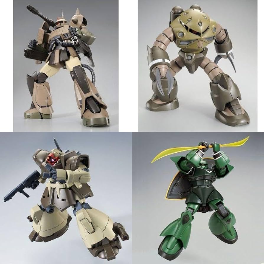 Amazon.co.jp: MG ザク ズゴック HG ドム ゲルググ ユニコーンver 4点