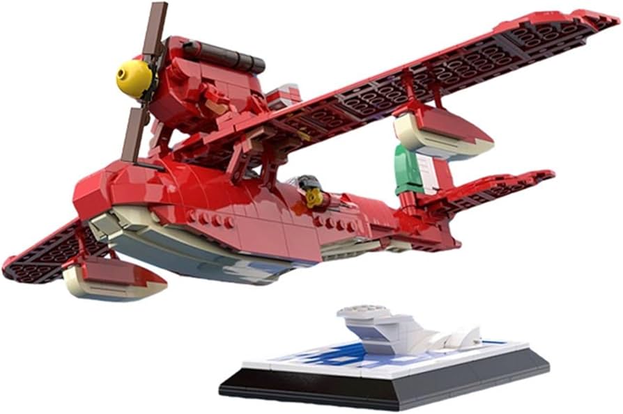 Amazon.co.jp: ビルディングブロックセット 572 個 MOC-116736 紅の豚