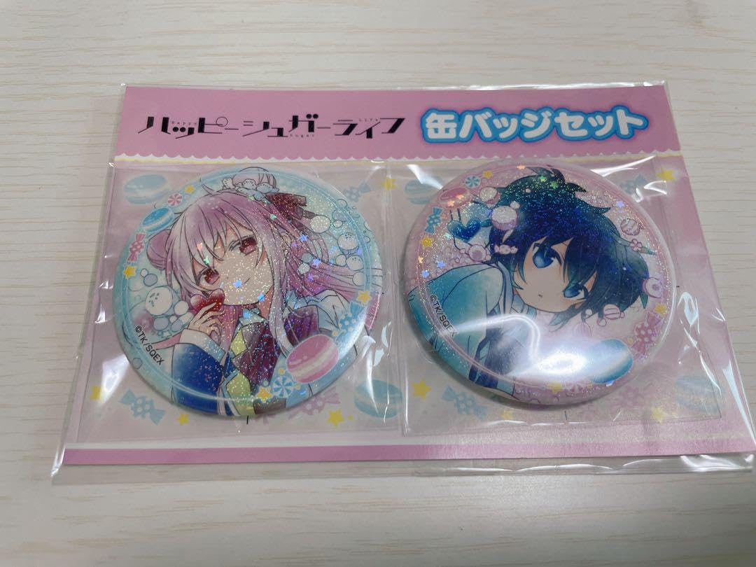 Amazon.co.jp: ハッピーシュガーライフ 缶バッジセット 松坂さとう