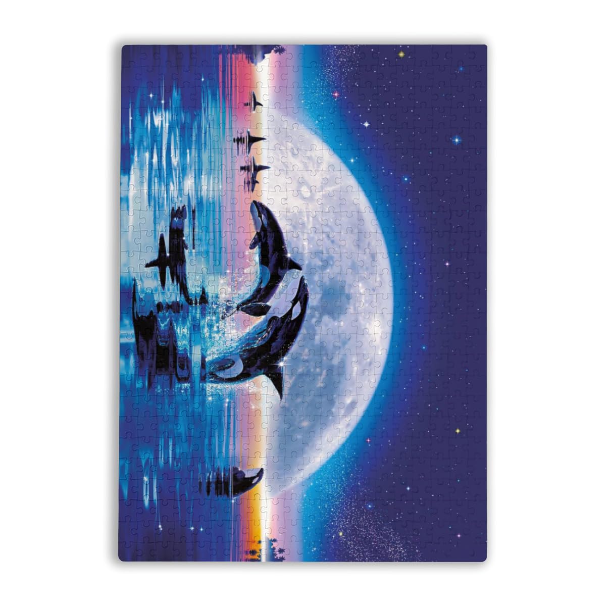 Amazon.co.jp: ジグソーパズル 500ピース イルカ 星空 海 月 パズル