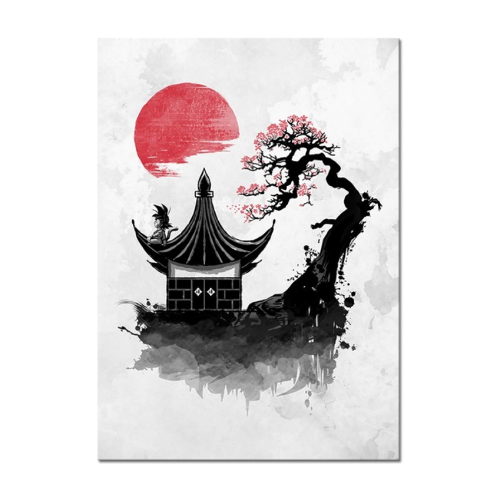 Amazon.co.jp: キャンバス絵画アニメポスタードラゴンボールZ孫悟空