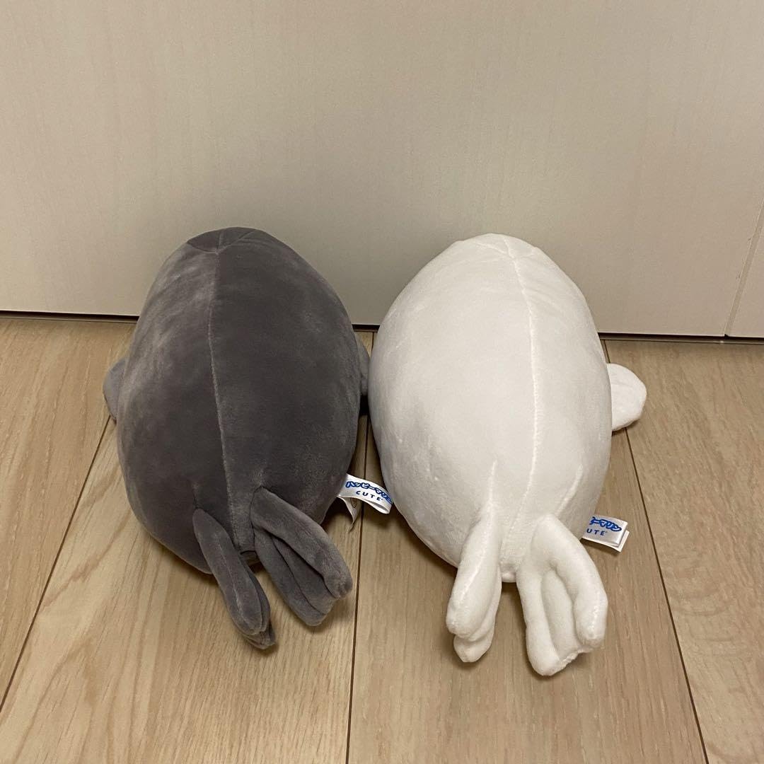 Amazon.co.jp: 江ノ島水族館 ハッピーマリン アザラシ ぬいぐるみ 白黒