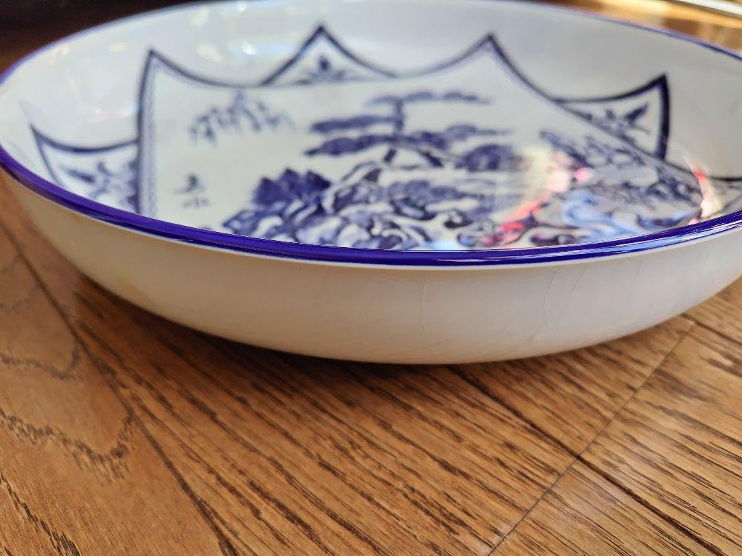 中国雑貨・大皿・飾皿【慎徳堂製 粉彩 中国美術 金魚 蓮華】 中国雑貨