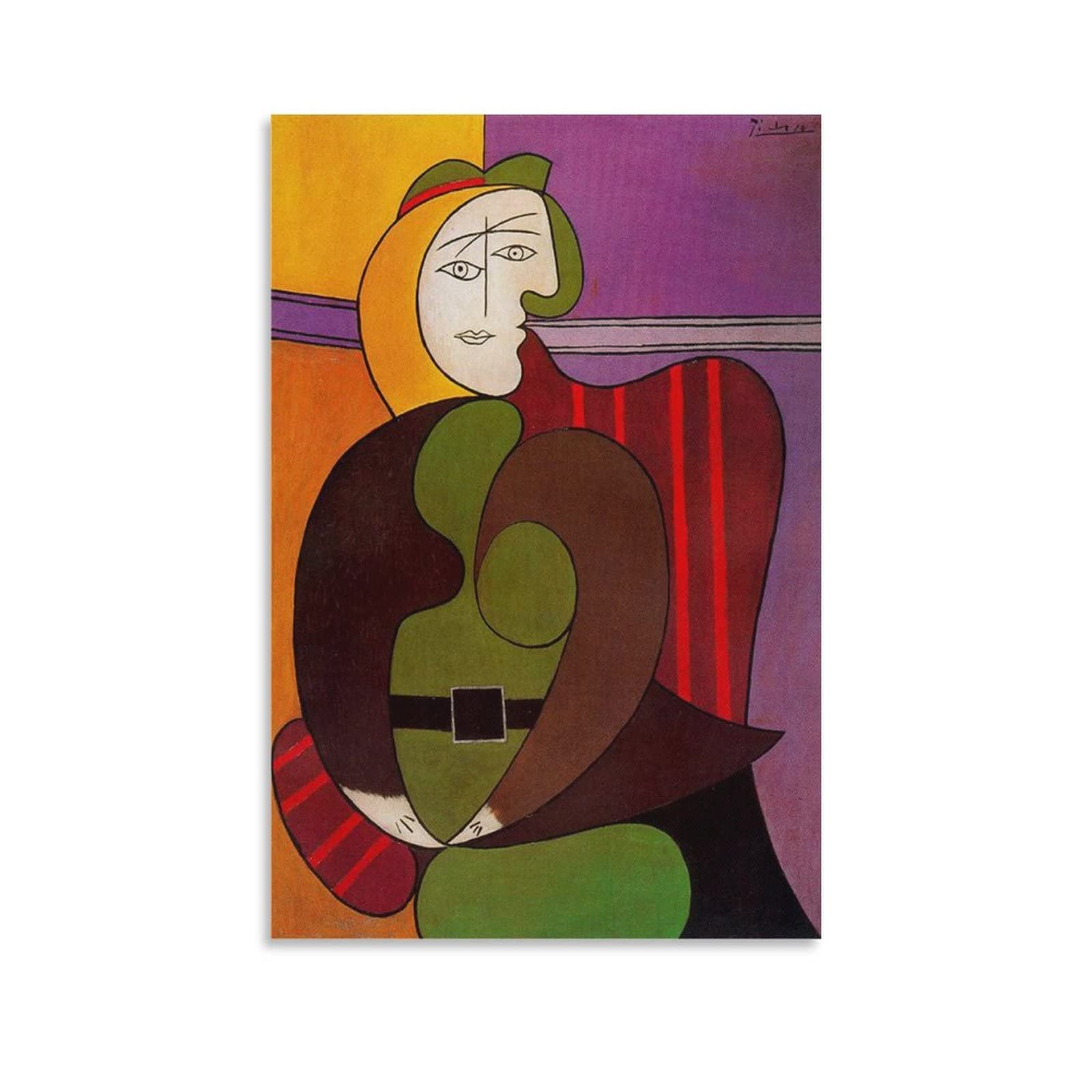 Amazon.co.jp: Pablo Picassoパブロ・ピカソ画家の作品（赤い肘掛け