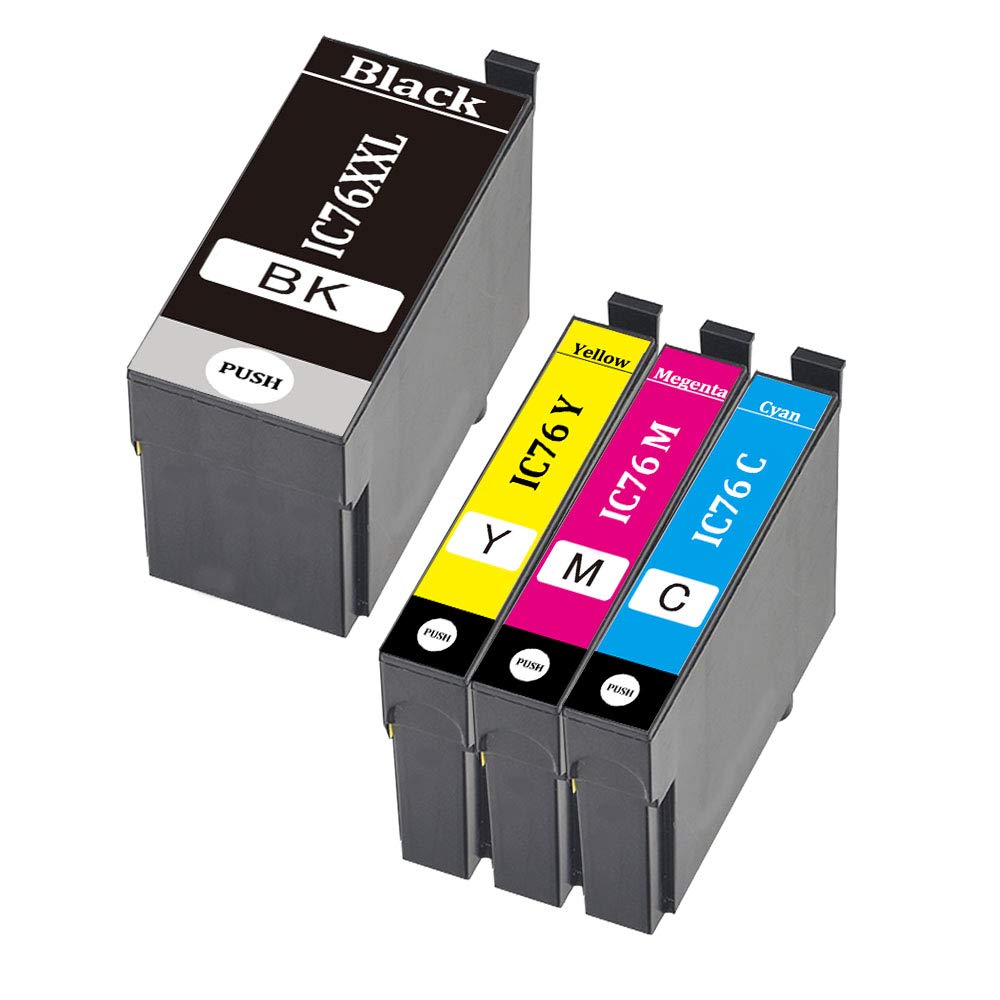 Amazon.co.jp: EPSON(エプソン) 互換インクカートリッジ IC4CL76(BK/C