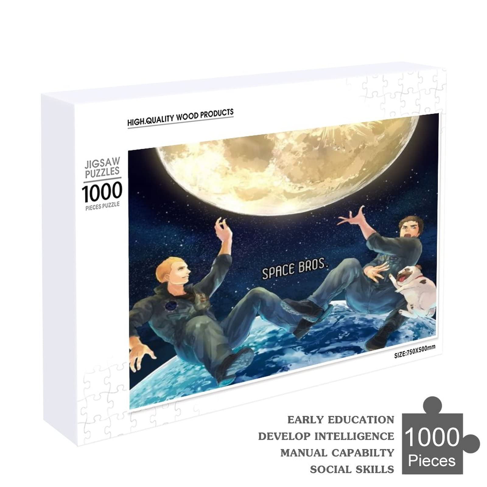 Amazon.co.jp: 宇宙兄弟 パズル 大人气 木製 1000ピース 知育おもちゃ