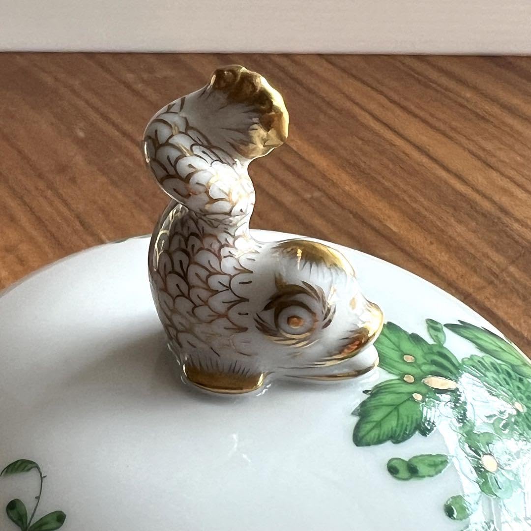 Amazon.co.jp: ヘレンド アポニーグリーン お菓子入れ ボックス 小物