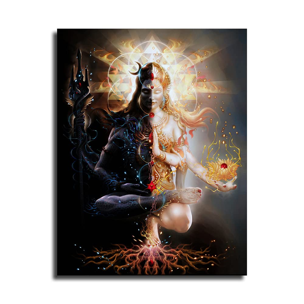 Amazon.com: Anmaseven Art,Shiva Dark And Light Canvas Prints