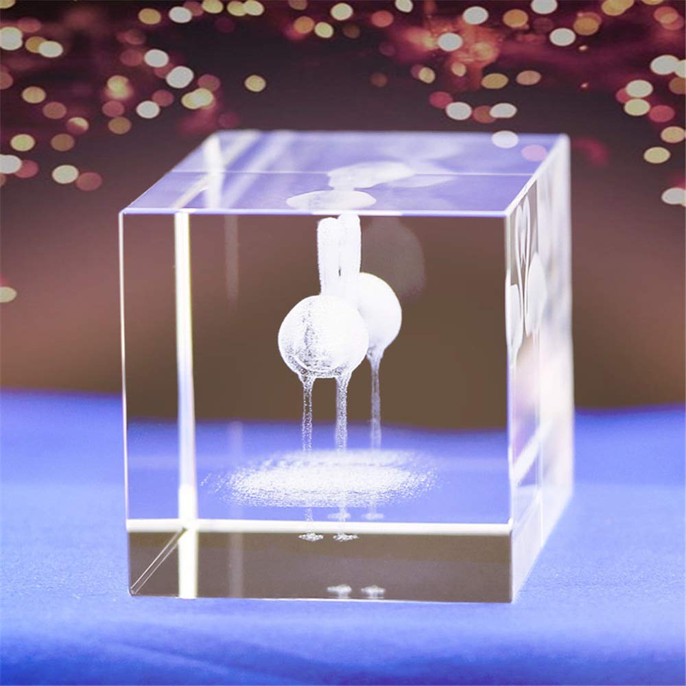 Amazon.co.jp: クリスタルガラスフラミンゴ装飾、3Dレーザーエッチング