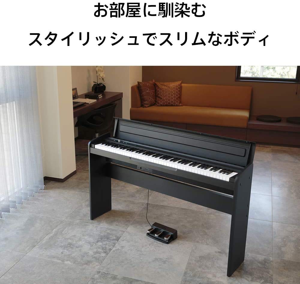 Amazon | KORG 電子ピアノ LP-180-BK 88鍵 ブラック 椅子セット | 電子