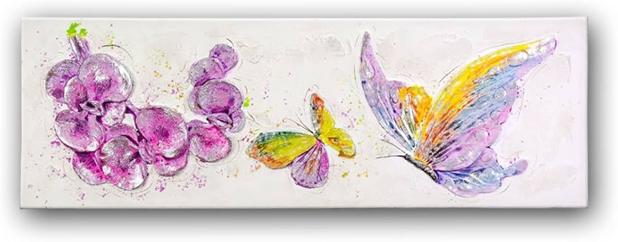 Amazon.co.jp: 立体油絵 作品【3D-FLOWER-D150A】特殊な技術で作られた