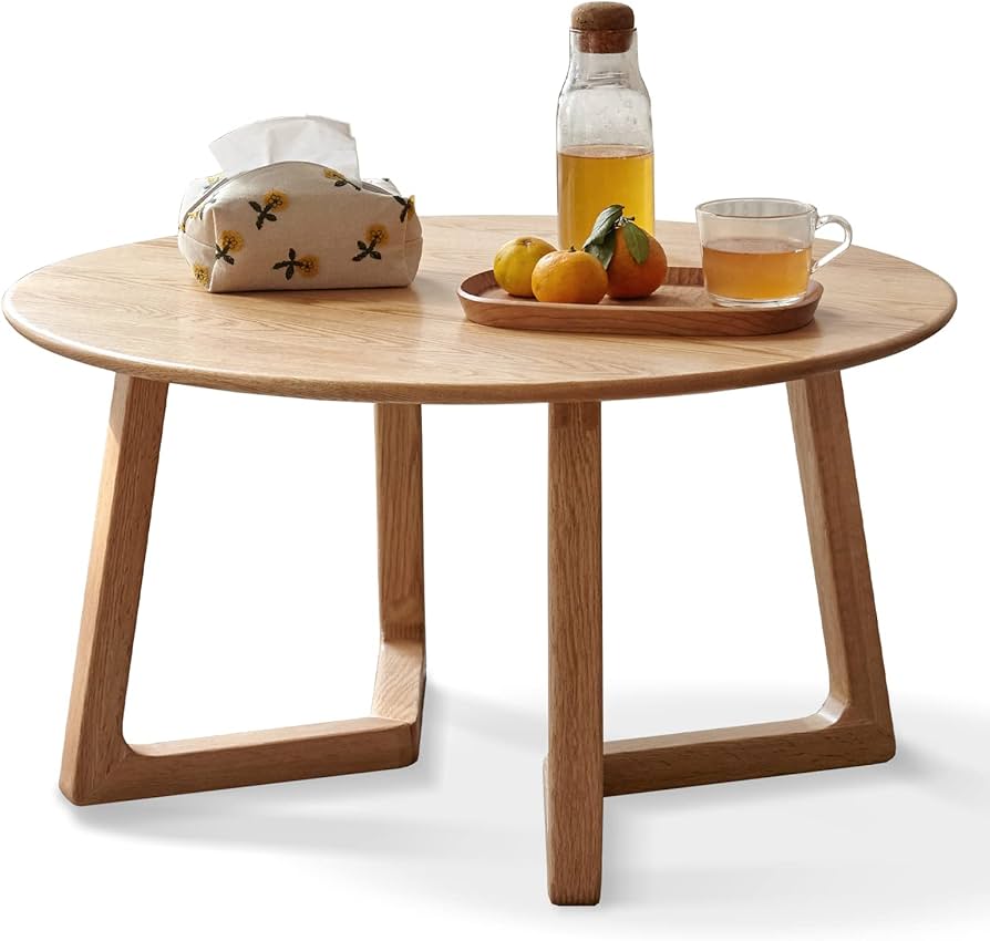 Amazon｜ローテーブル 源氏木語 YESWOOD センターテーブル 100％オーク