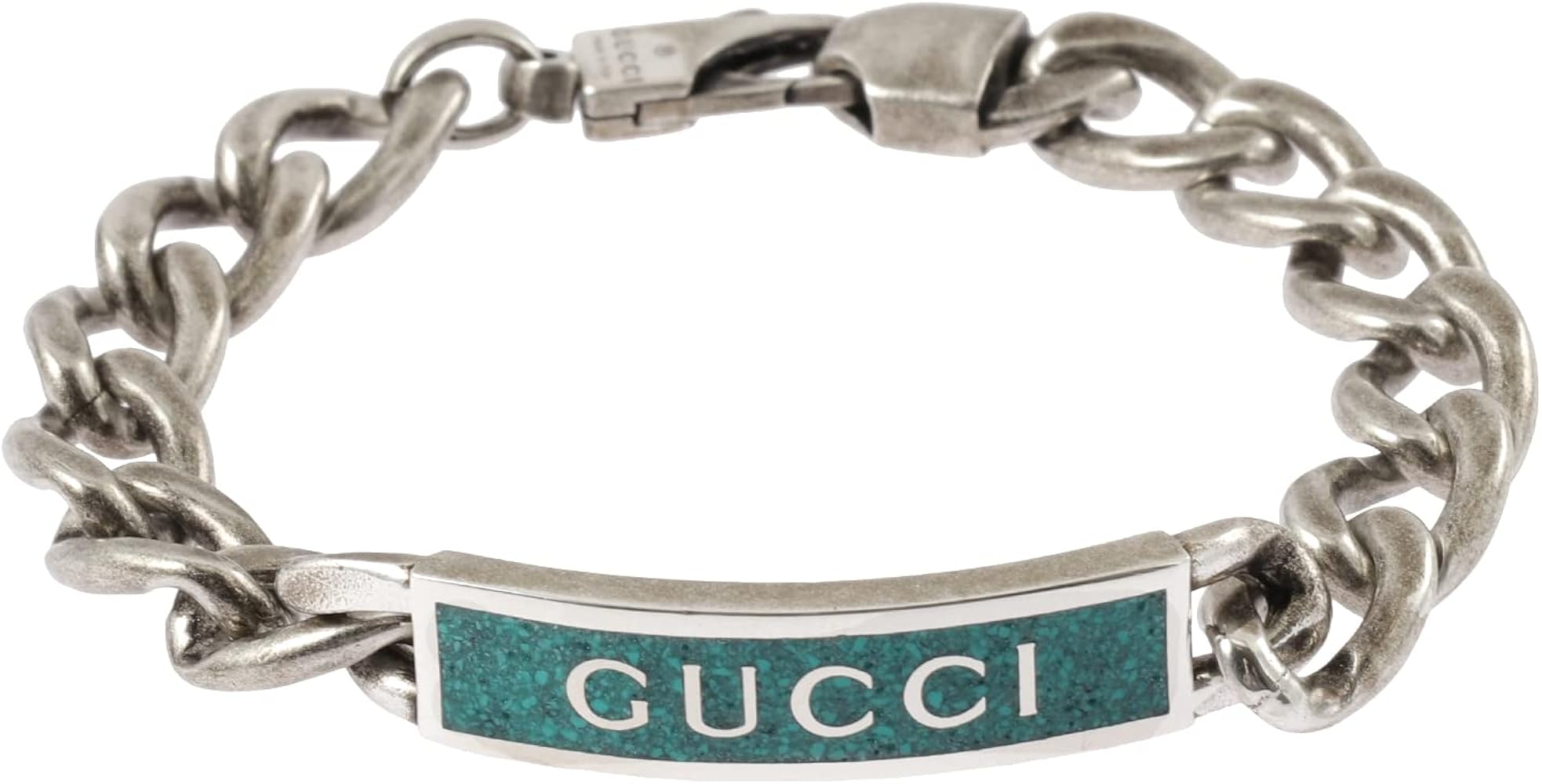 Amazon.co.jp: [グッチ] ターコイズブルー エナメル ロゴプレート