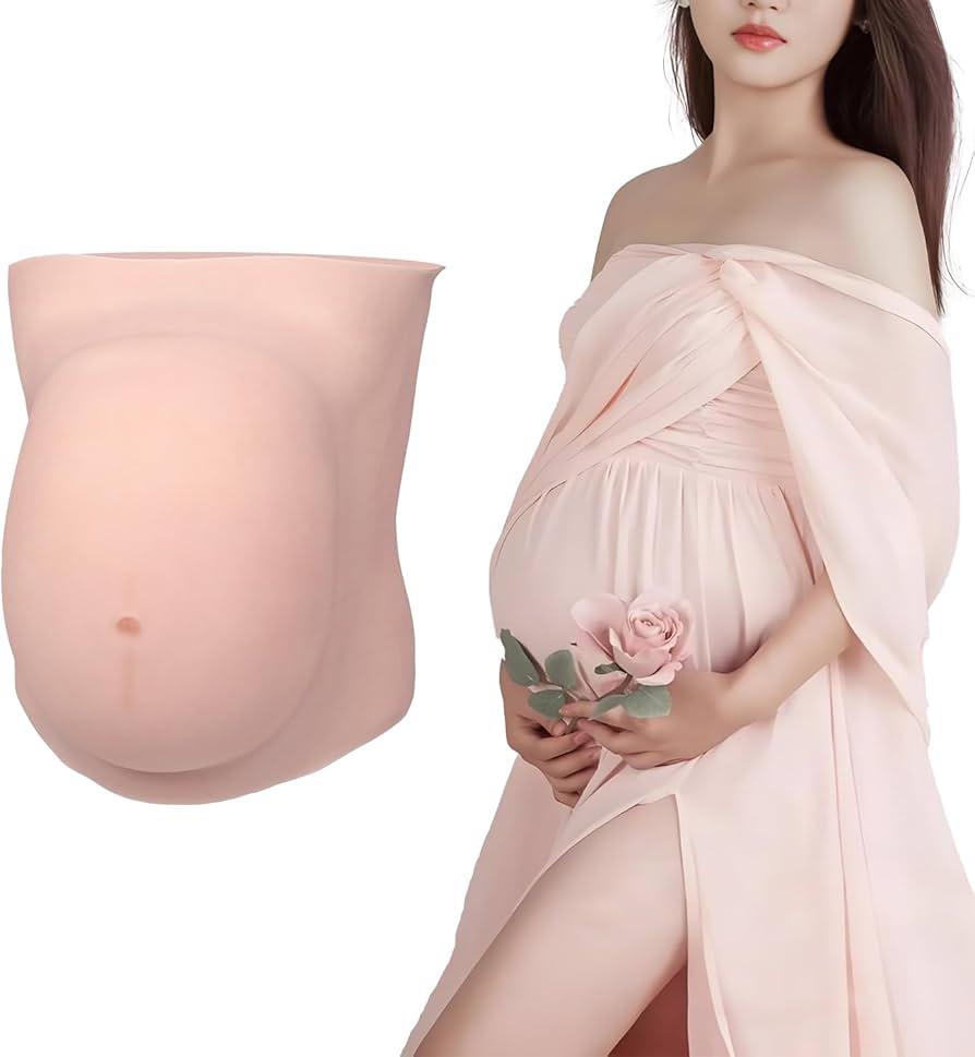 Amazon.co.jp: [BINIMOKOO] 偽腹 偽 妊娠 コスプレ シリコン 妊娠腹 腹