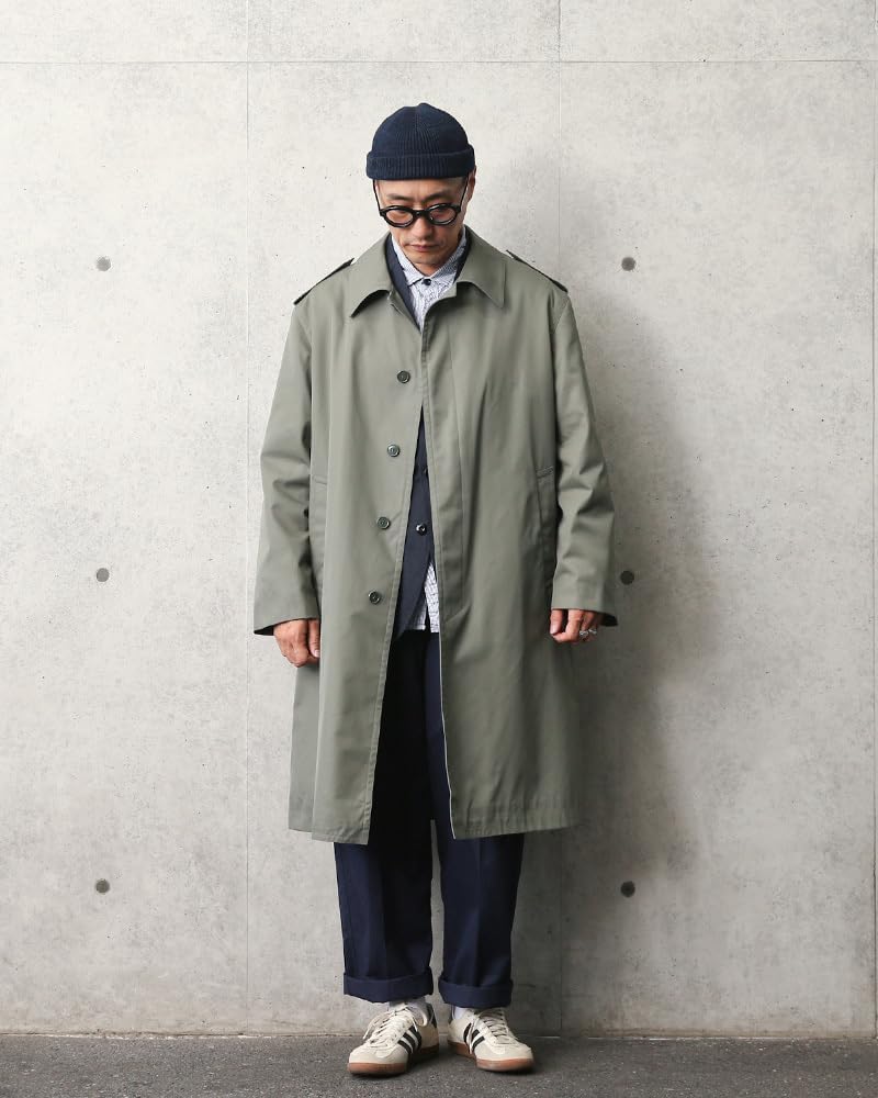 Amazon | 実物 デッドストック フランス軍 オフィサー ステンカラー