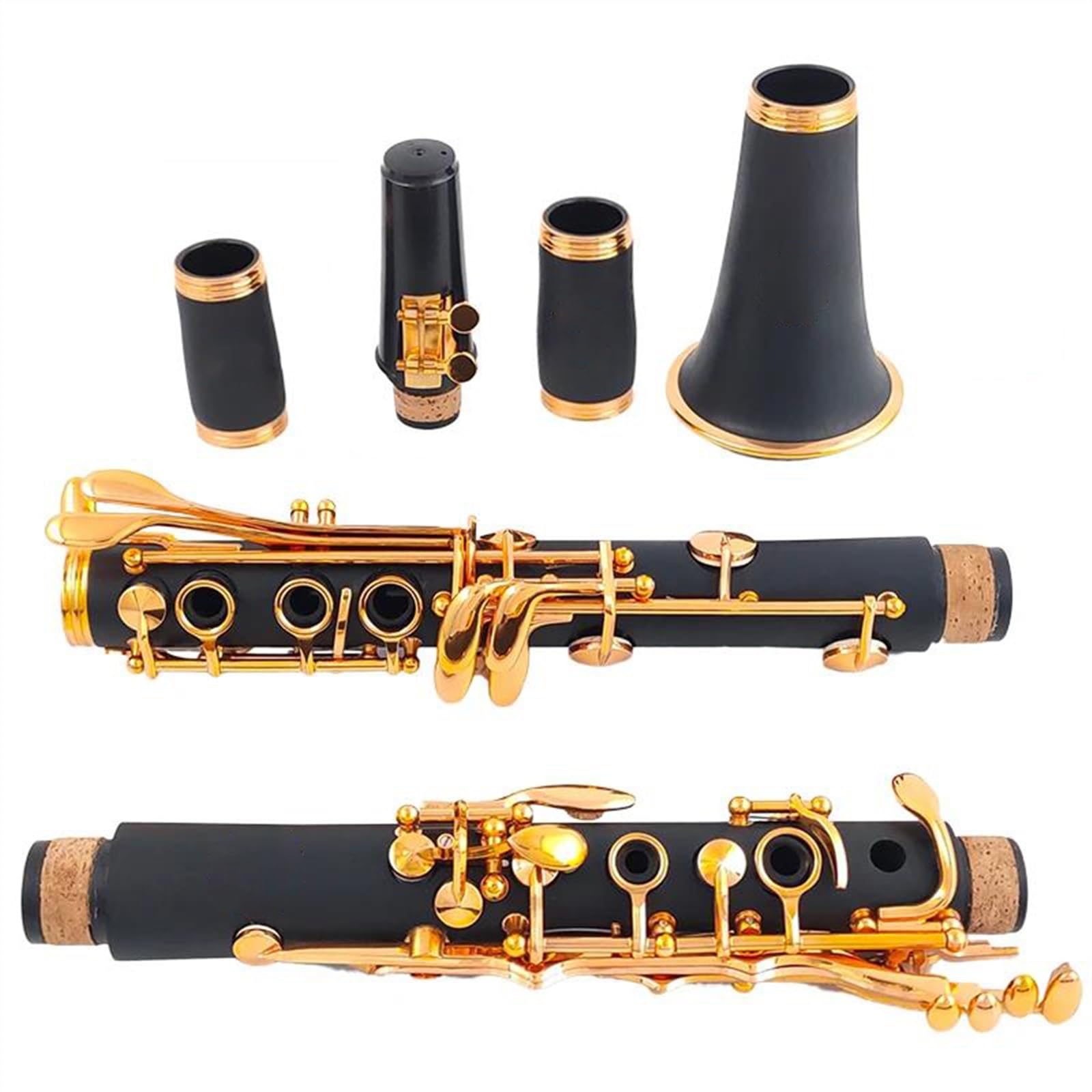 Amazon | Bb クラリネット木管楽器 17 キー耐久性のある樹脂ボディ