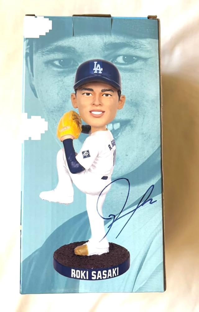 Amazon.co.jp: ロサンゼルス・ドジャース 佐々木朗希 バブルヘッド人形