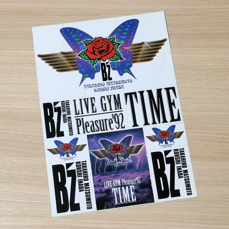 Amazon.co.jp: ステッカー ファイル付き B'z LIVE-GYM Pleasure '92