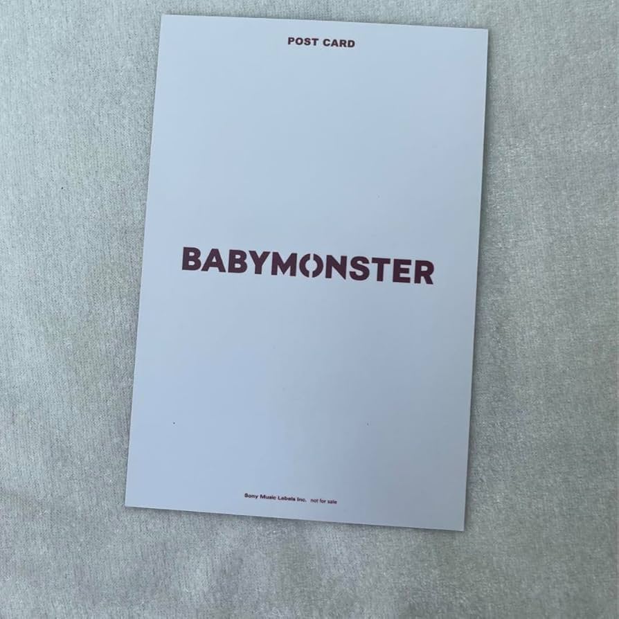Amazon.co.jp: BABYMONSTERルカ511B賞ポストカード サイン メッセージ