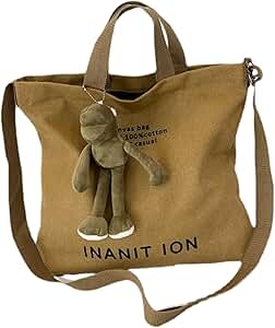 Japanese Men Canvas Bag Tote Bag Large Capacity Vintage Trendy