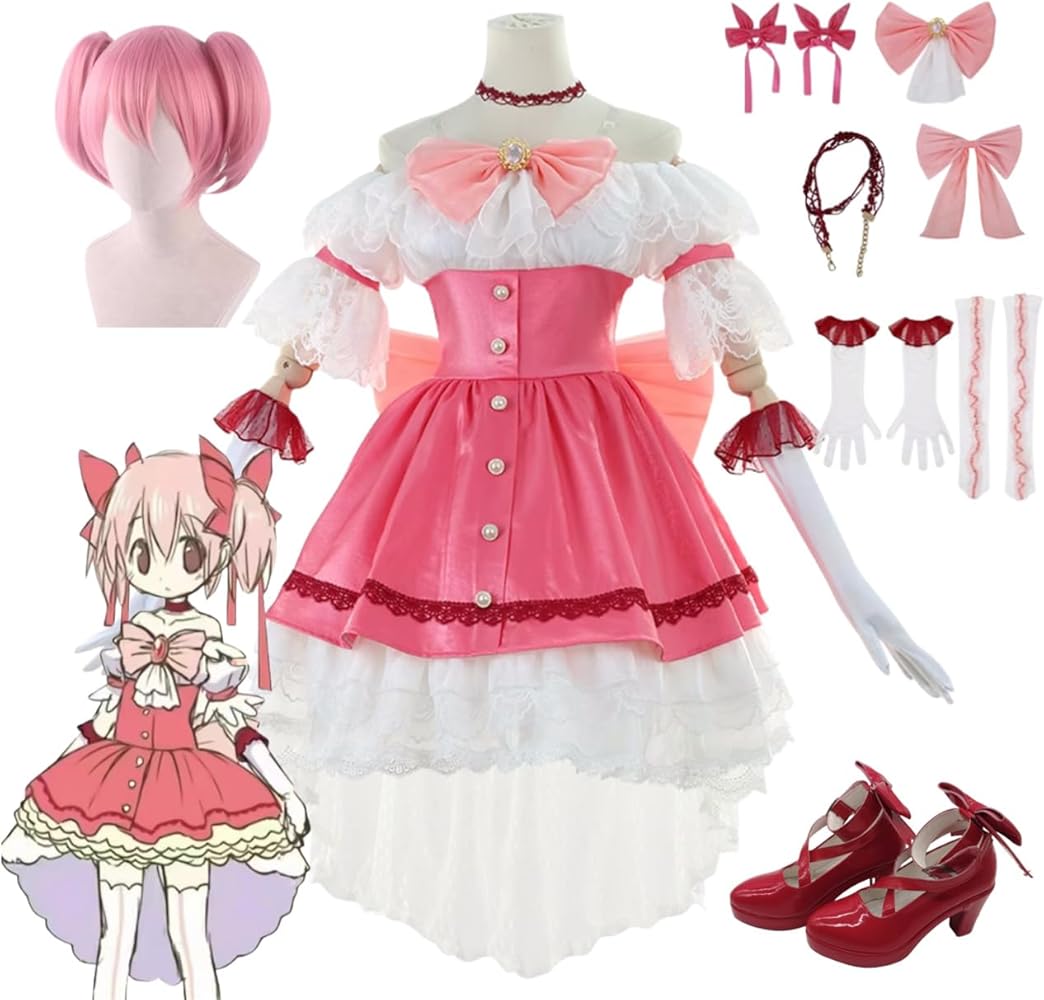 Amazon.co.jp: [HUNIY] 魔法少女まどか☆マギカ 鹿目まどか コスプレ