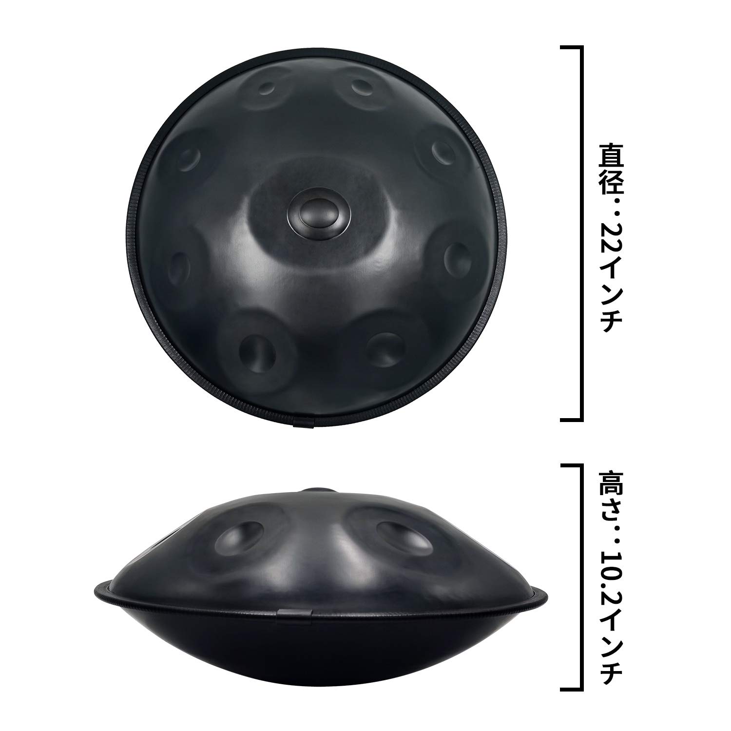 Amazon | ハンドパン スティールドラム 打楽器 ，ハンドパンDマイナー9