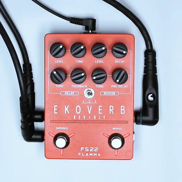 Amazon.com: FLAMMA FS22 Stereo Delay & Reverb Combo Effects Pedal